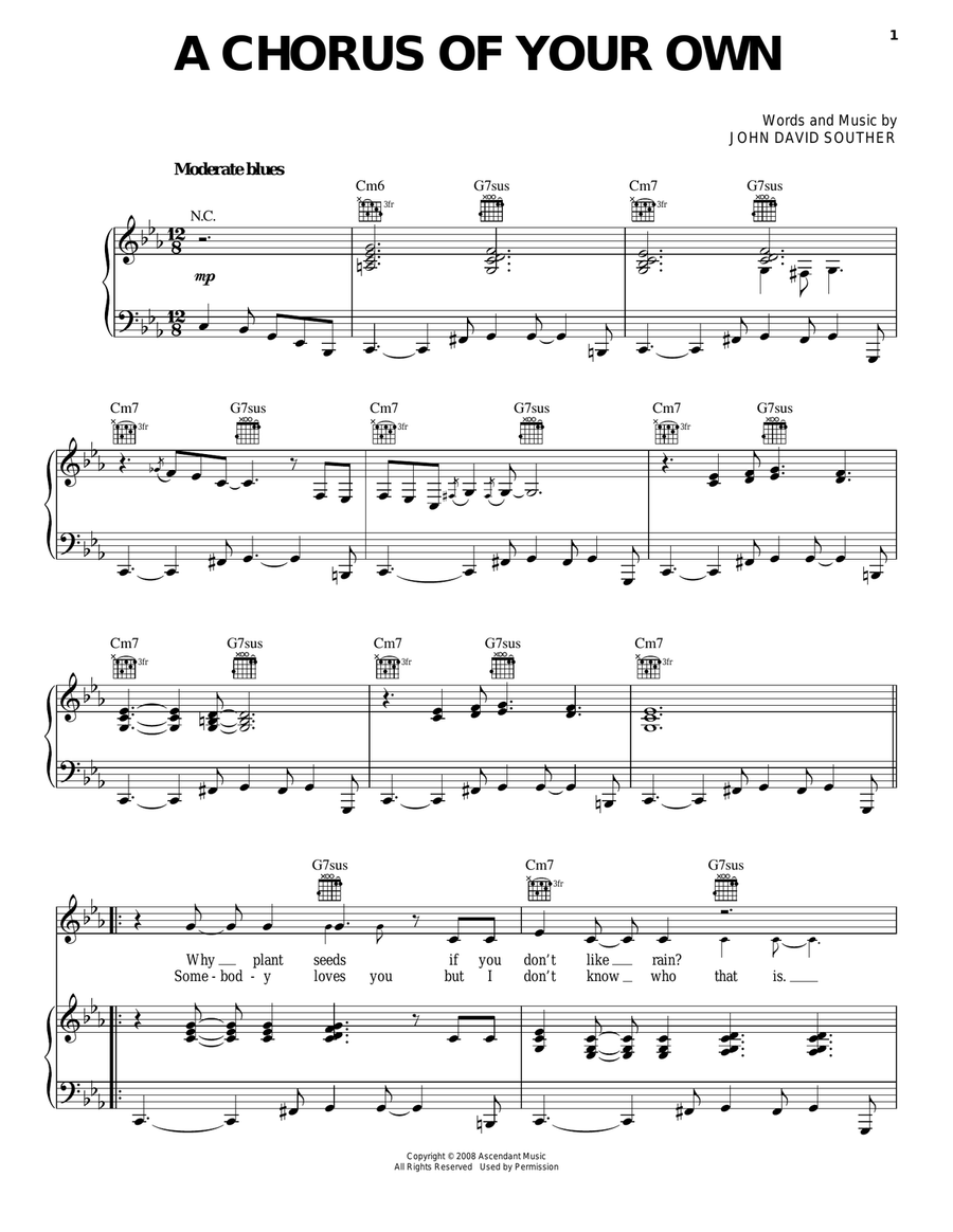 A Chorus Of Your Own Choir scores gallery preview page 1