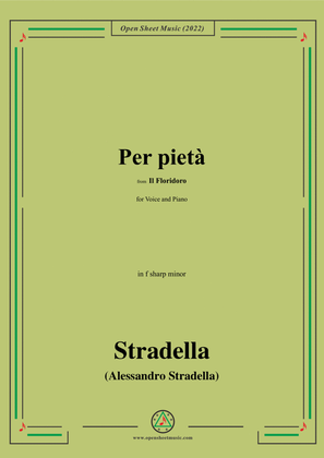 Book cover for Stradella-Per pietà,from Il Floridoro,in f sharp minor