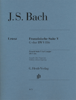 Book cover for French Suite V in G Major