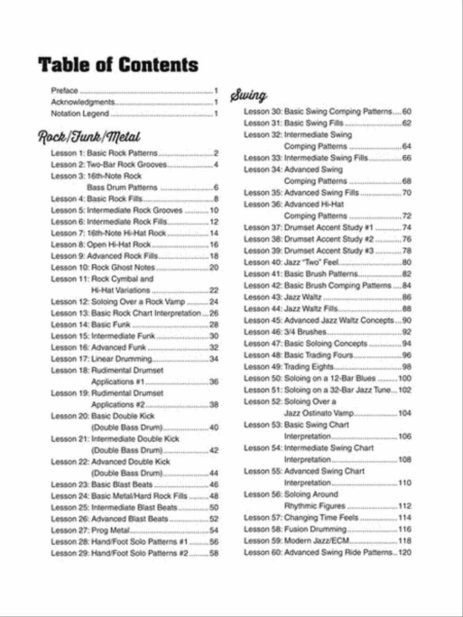 100 Essential Drumset Lessons Percussion scores gallery preview page 3