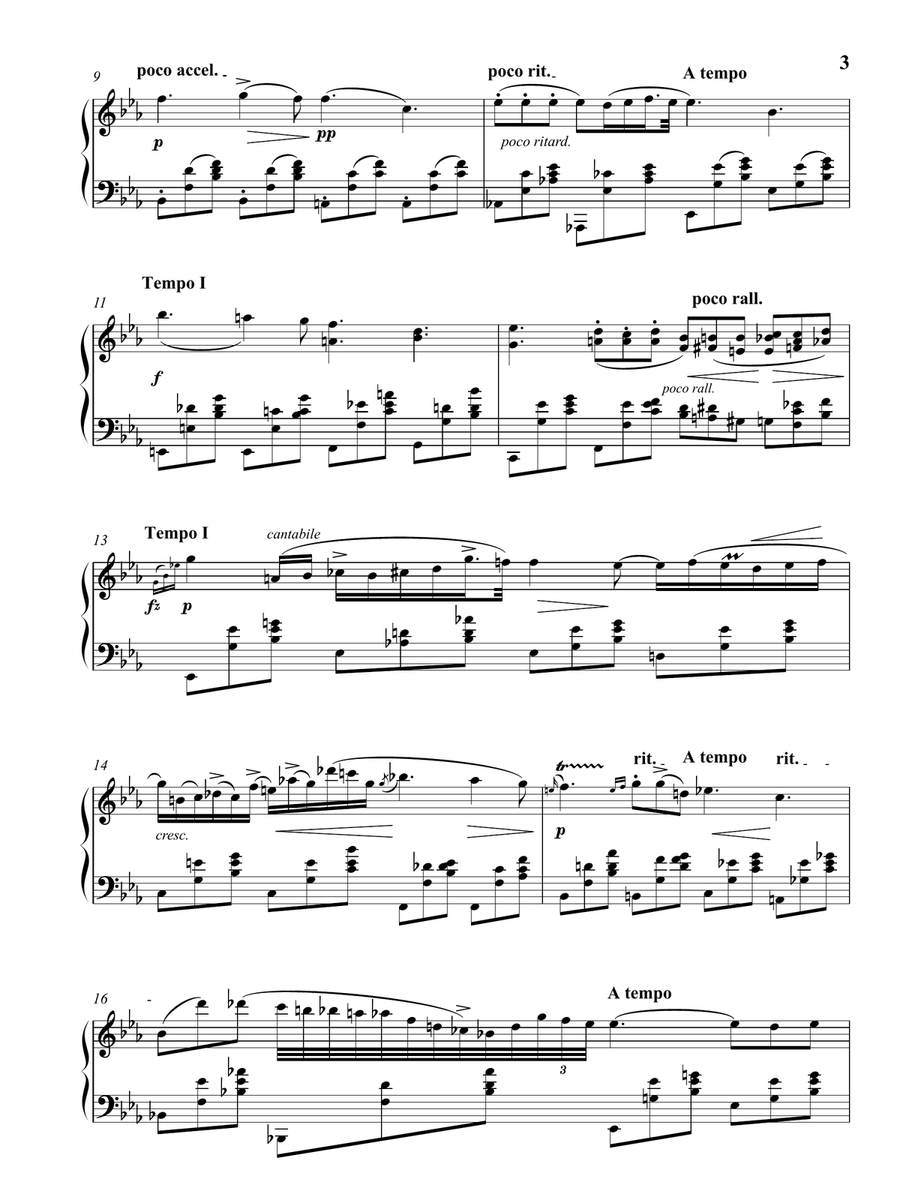 Chopin: Nocturne,Op. 9 No 2 in E Flat Major (as played by Arthur Rubinstein) Piano Method scores gallery preview page 4
