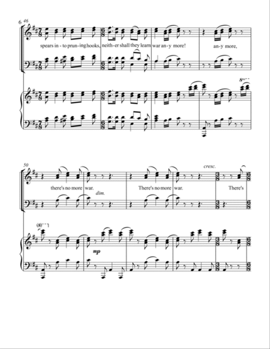 Psalms and Dance at War's End Choir scores gallery preview page 6