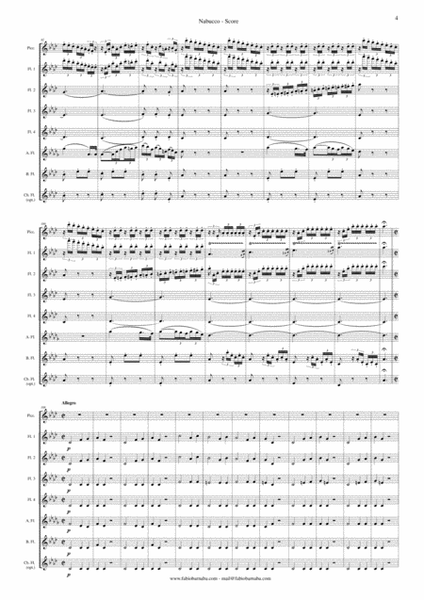 Nabucco - Overture for Flute Choir image number null