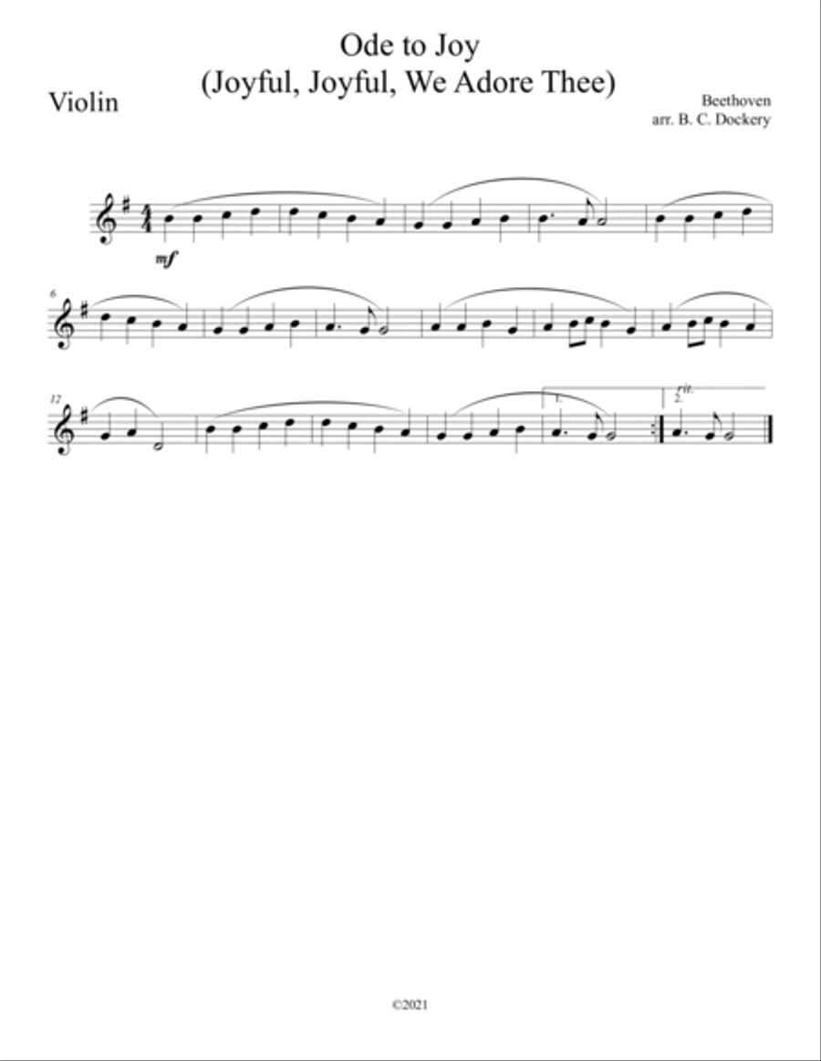 10 Easter Duets for Violin and Cello with Piano Accompaniment - Volume 1 Piano Trio scores gallery preview page 5