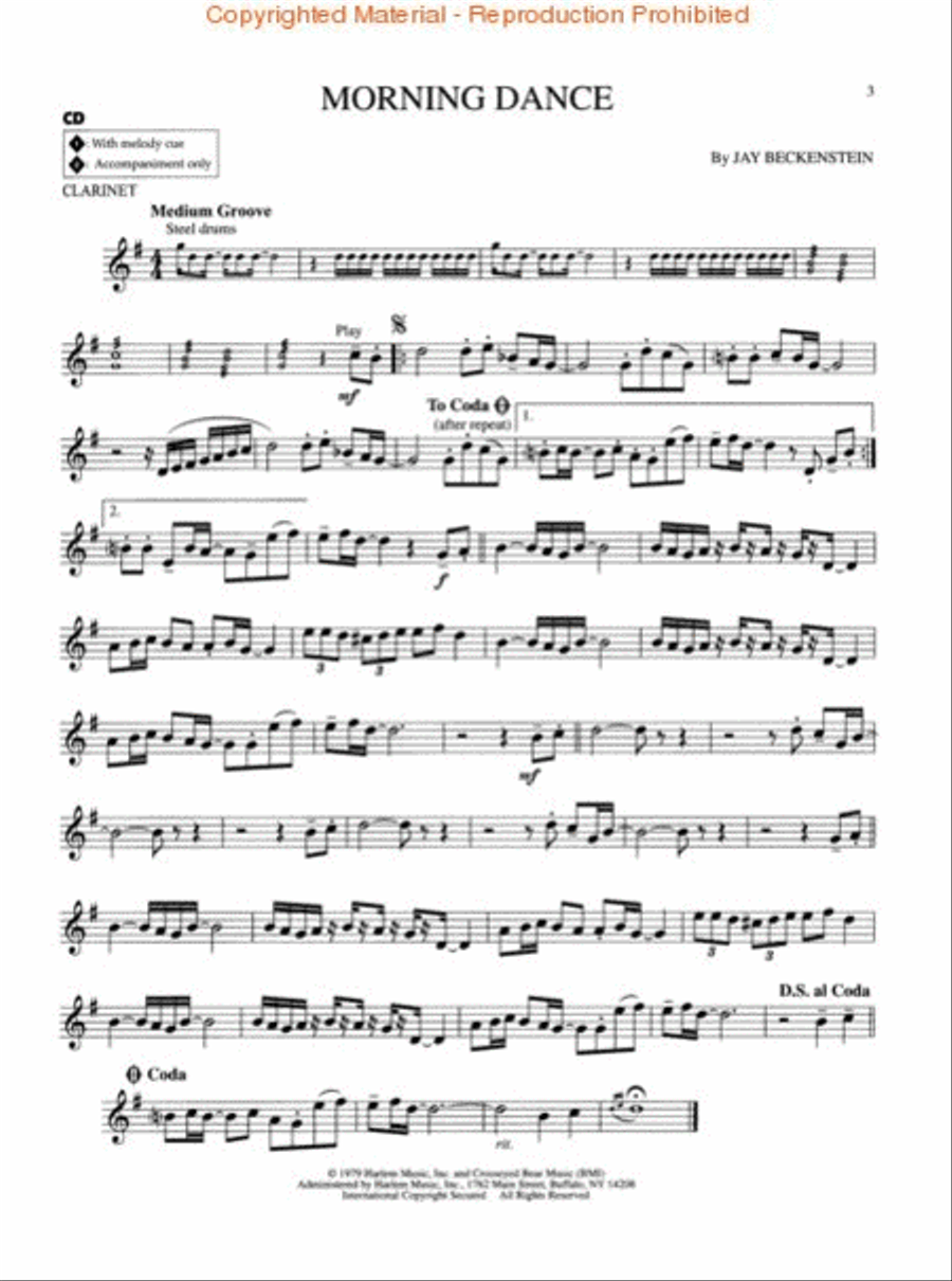 Smooth Jazz Clarinet Solo scores gallery preview page 2