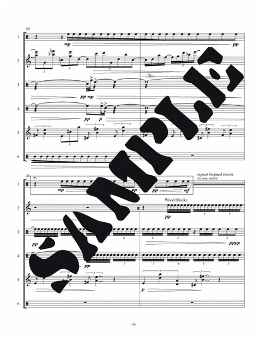 Invisibles Pass By Chamber Music scores gallery preview page 2