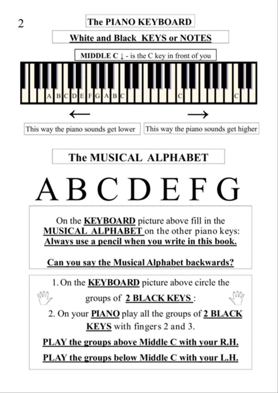 Me & Middle C Book 1 Piano Method scores gallery preview page 2