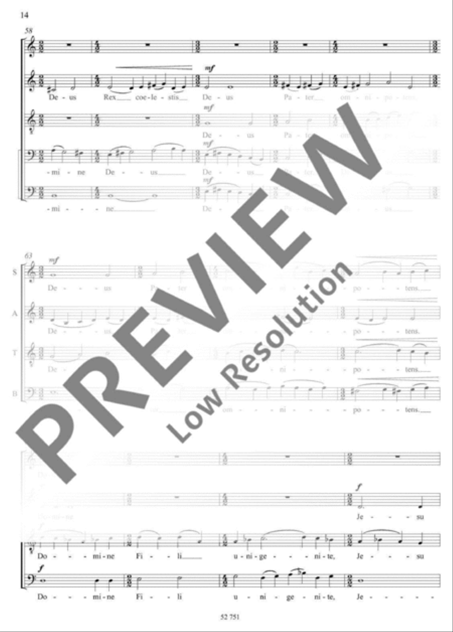 Missa 4-Part scores gallery preview page 15