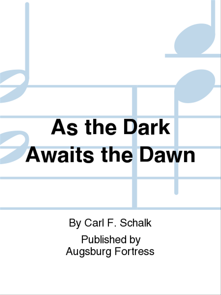 As the Dark Awaits the Dawn 4-Part scores gallery preview page 1