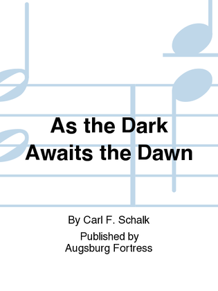 Book cover for As the Dark Awaits the Dawn