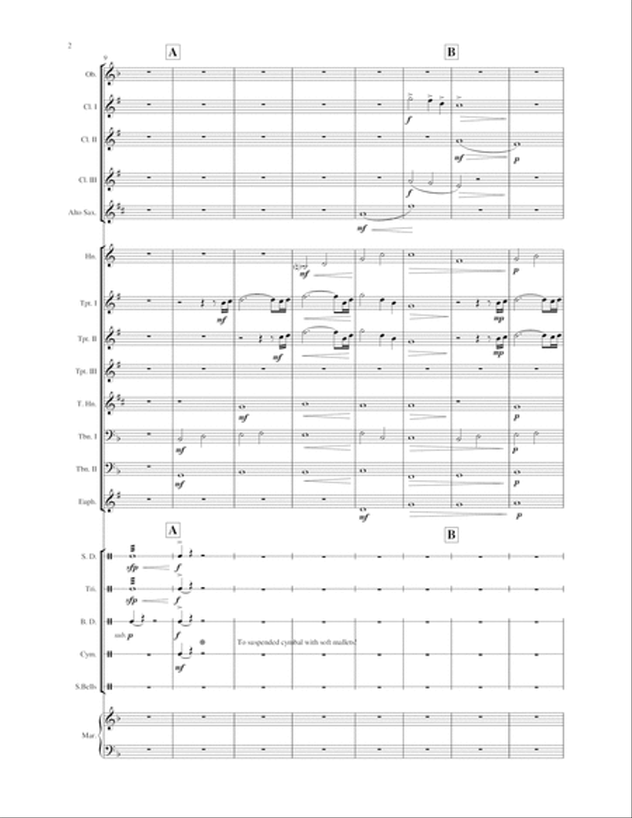 Harris Fanfare (for woodwind, brass and percussion) - score and parts Jazz Ensemble scores gallery preview page 4