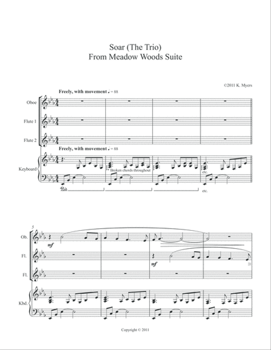 Soar (Trio): Melody of the Birds Woodwind Duet scores gallery preview page 2