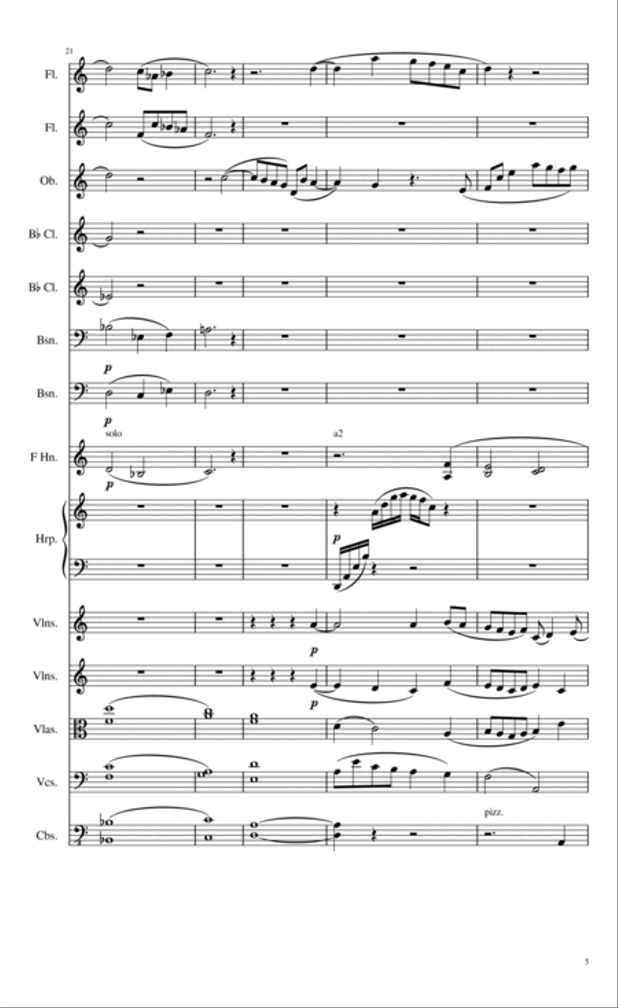 Serenade for Small Orchestra Chamber Orchestra scores gallery preview page 5
