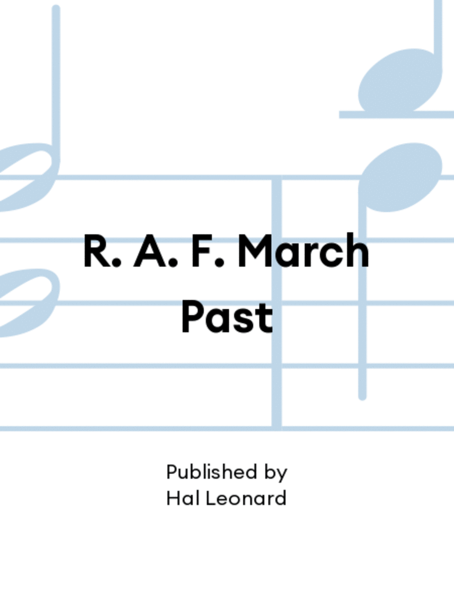 R. A. F. March Past R. A. F. March Past Piano Solo scores gallery preview page 1