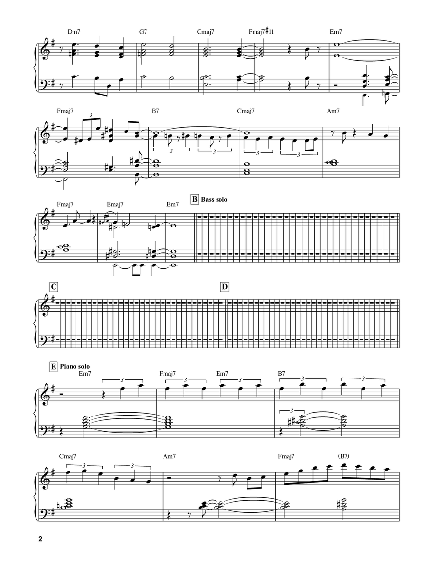 Nardis Piano Solo scores gallery preview page 2