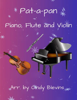 Book cover for Pat-a-pan, for Piano, Flute and Violin