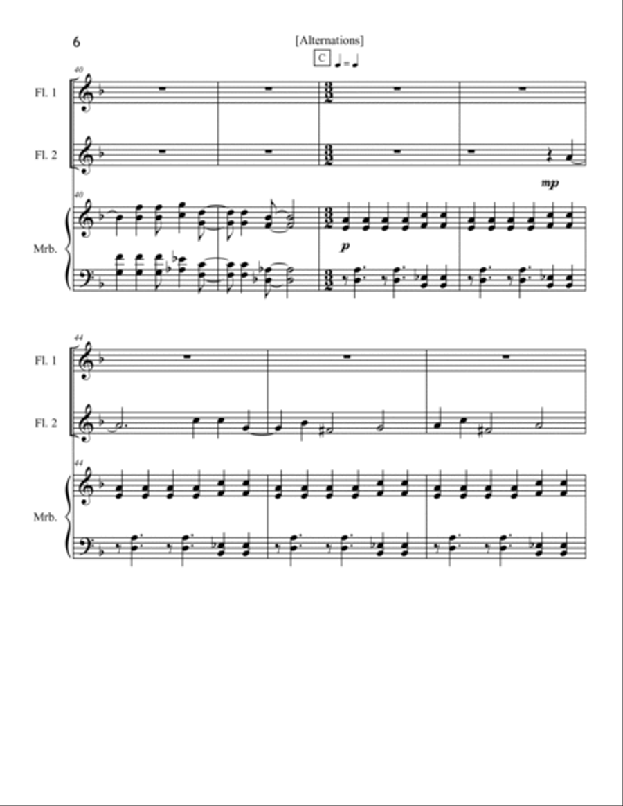 Alternations Woodwind Ensemble scores gallery preview page 6