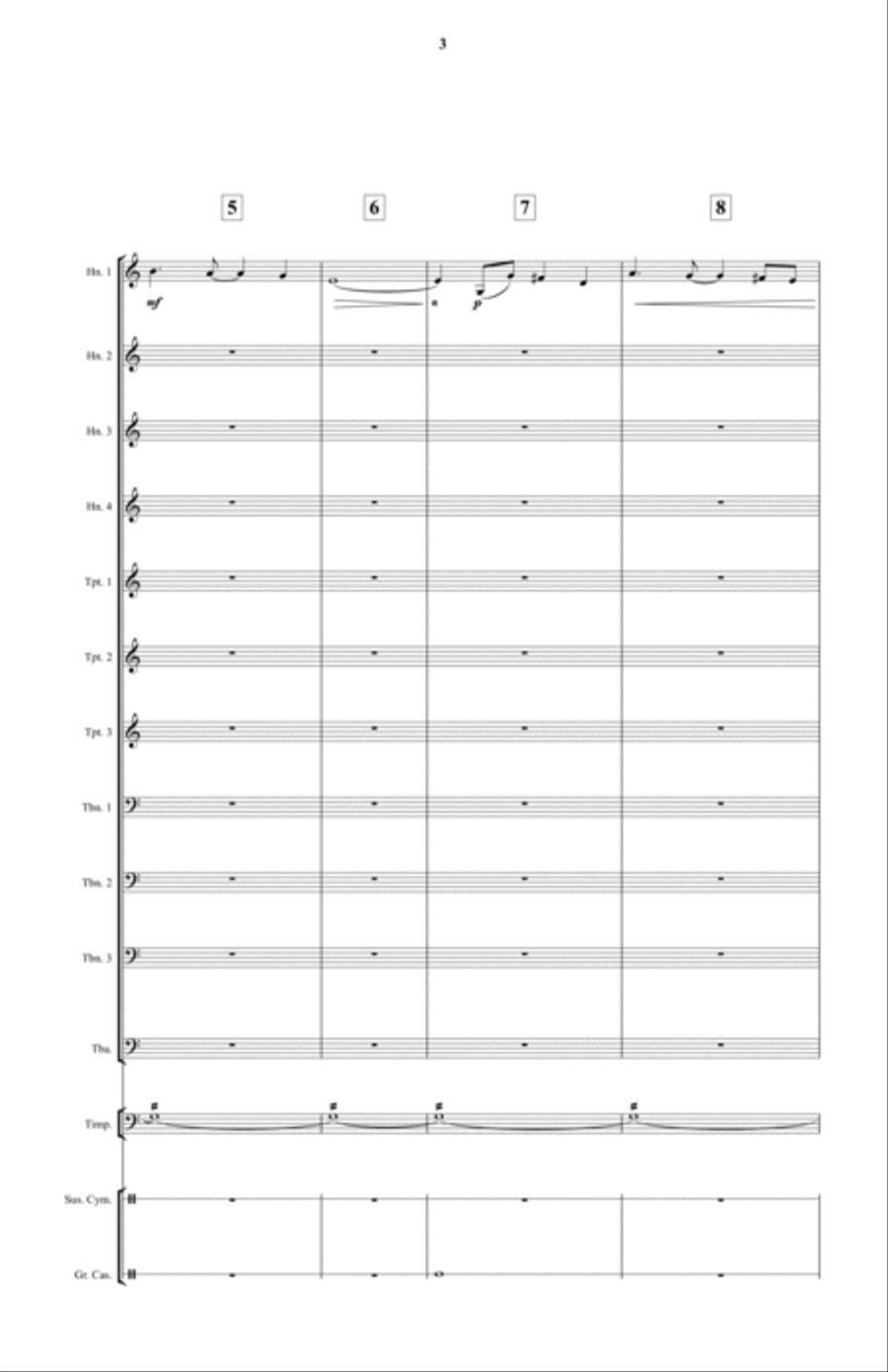 Fanfare for That Special Woman Small Ensemble scores gallery preview page 3