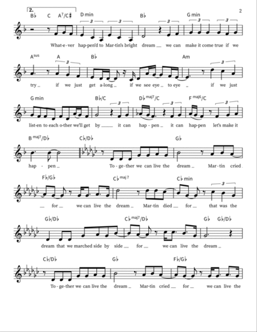 We Can Live the Dream Voice scores gallery preview page 2