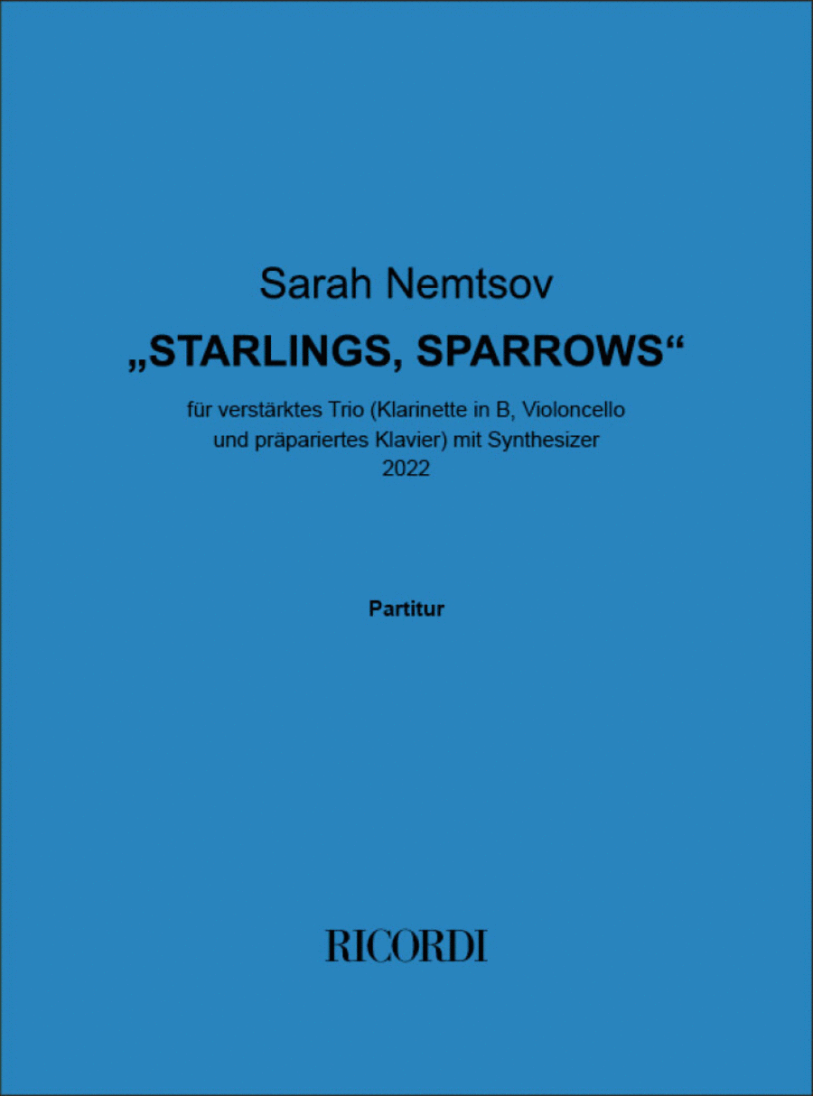 Starlings, Sparrows Starlings, Sparrows Clarinet scores gallery preview page 1