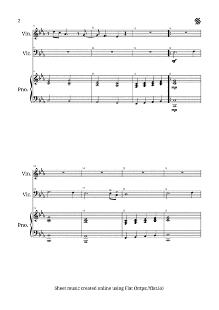 s mittat manum Piano Trio scores gallery preview page 2