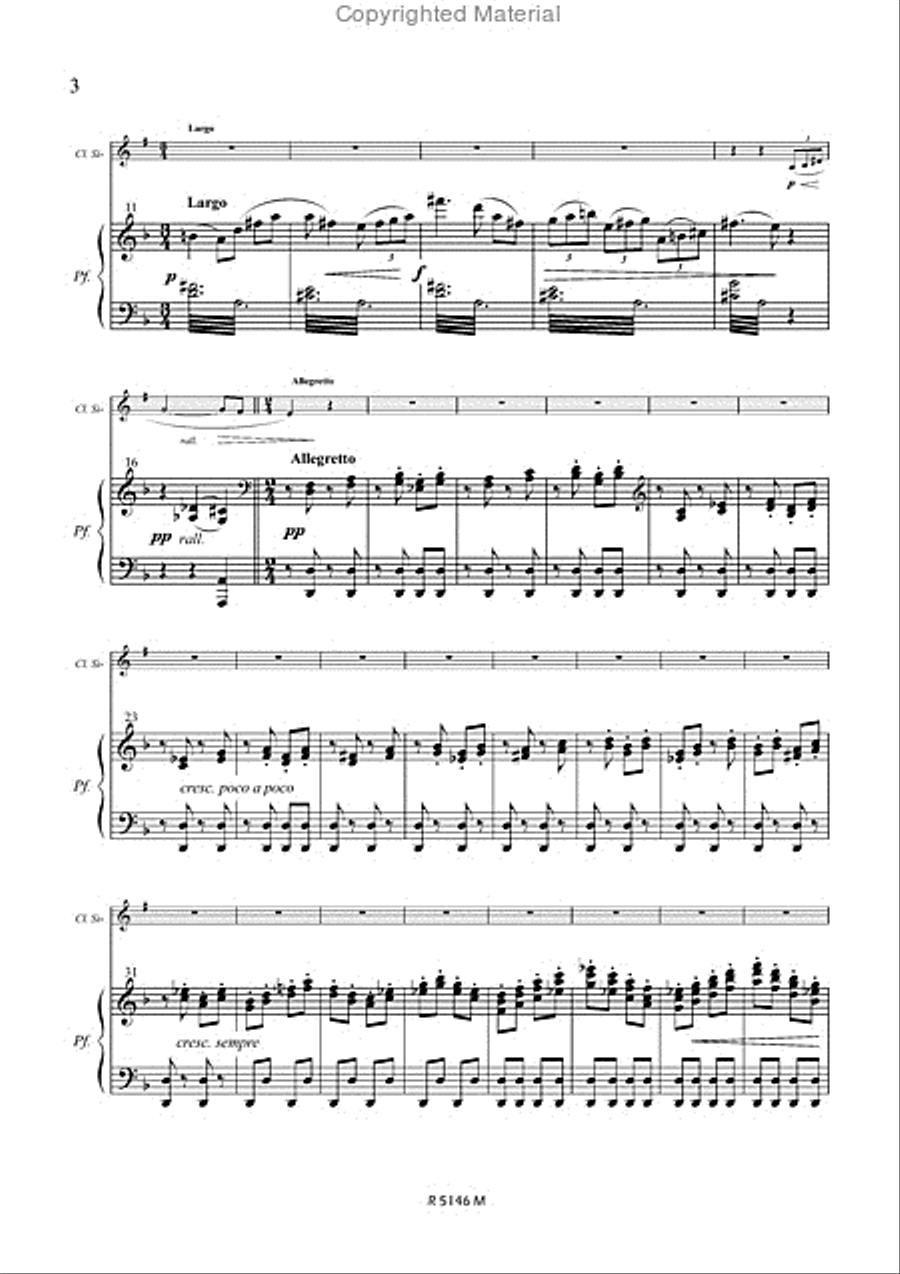 Cavalleria rusticana Cavalleria rusticana Clarinet Solo scores gallery preview page 3