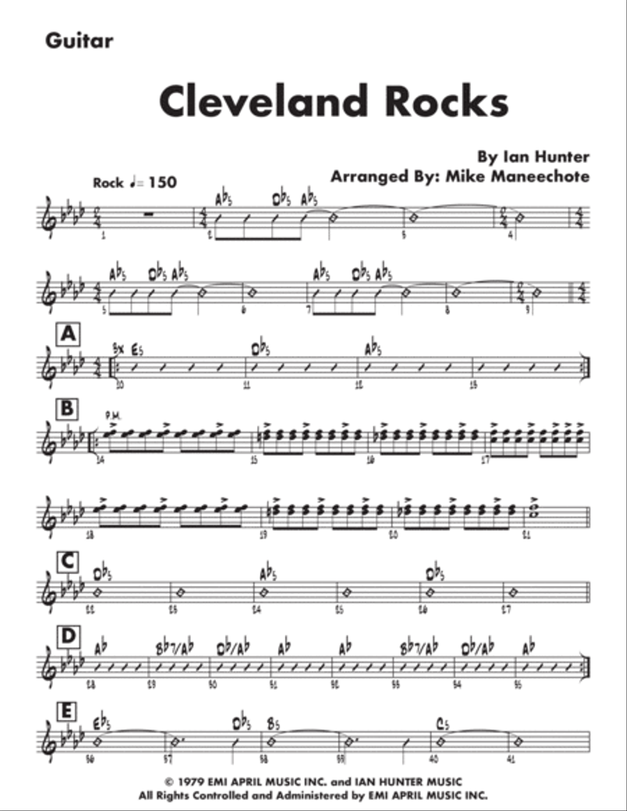 Cleveland Rocks Voice scores gallery preview page 5