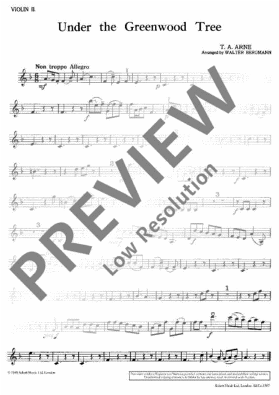 Under the Greenwood Tree Under the Greenwood Tree Recorder scores gallery preview page 10