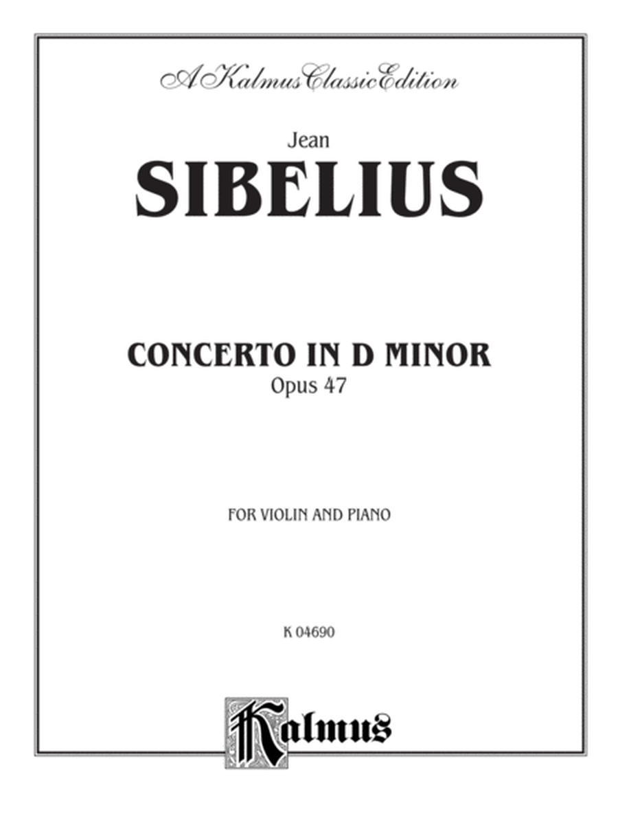 Concerto in D Minor, Op. 47