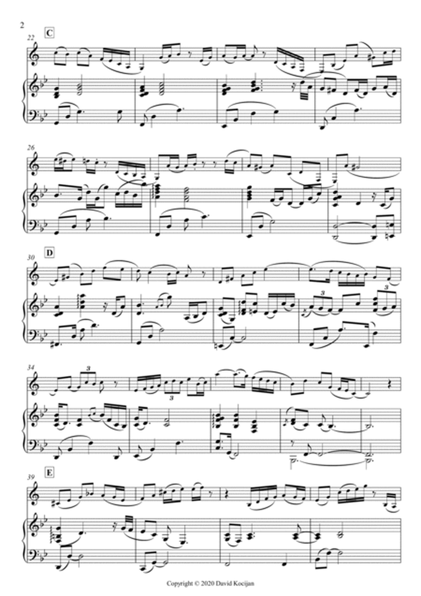 Menuet II - INTERMEDIATE (clarinet & piano) image number null