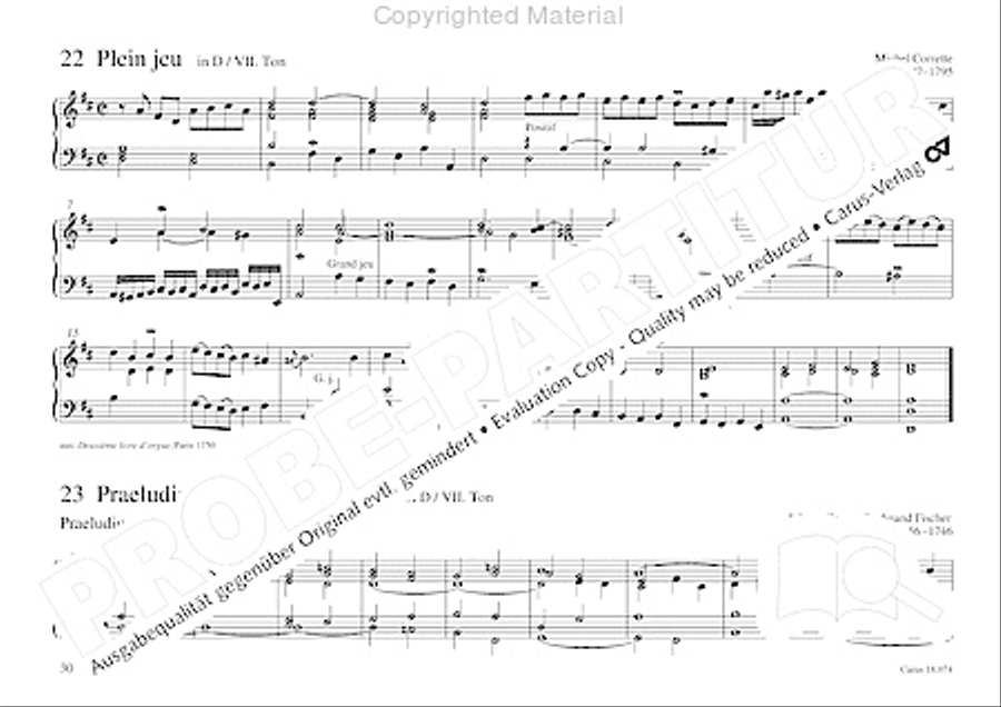 Organo pleno. Orgelstucke zum Ein- und Auszug Organ Solo scores gallery preview page 38