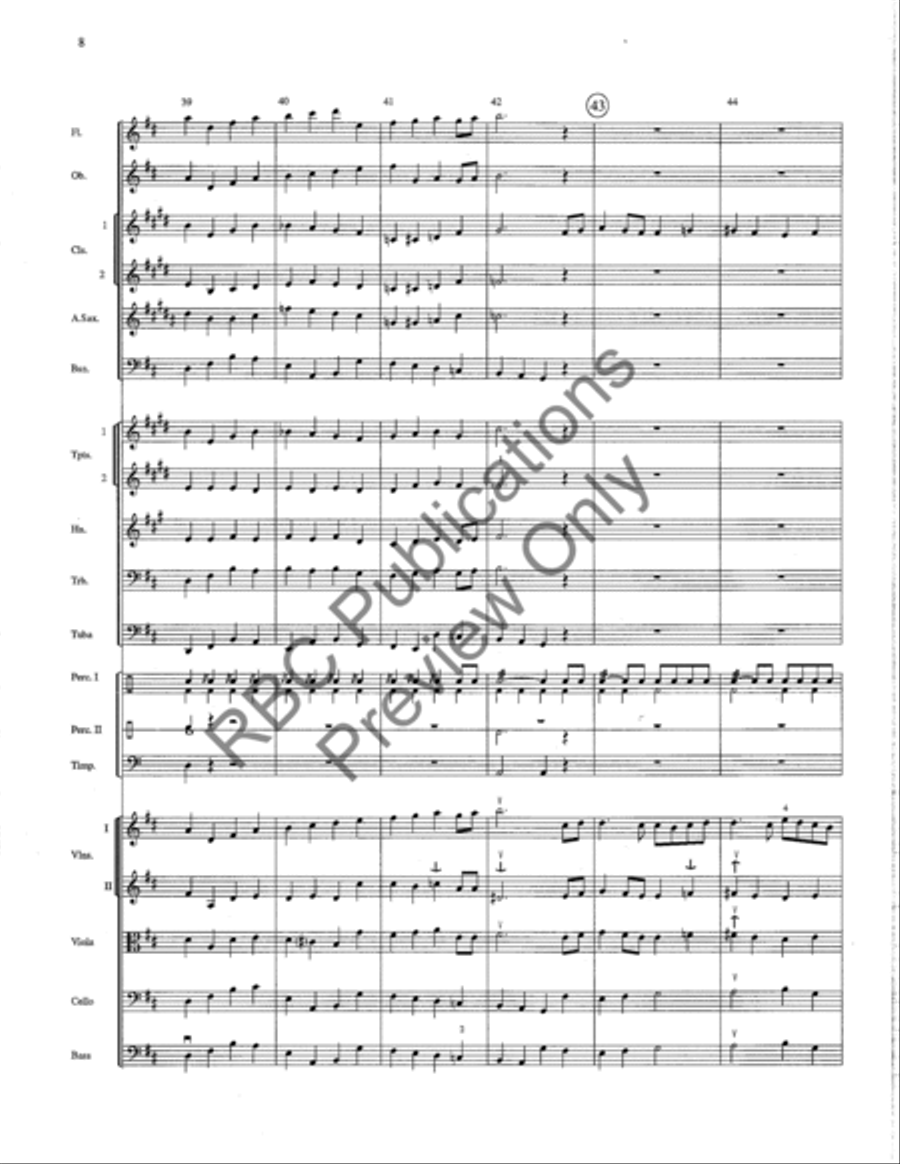 March Of The Meistersingers (Score) by Richard Wagner Full Orchestra - Sheet Music page 9