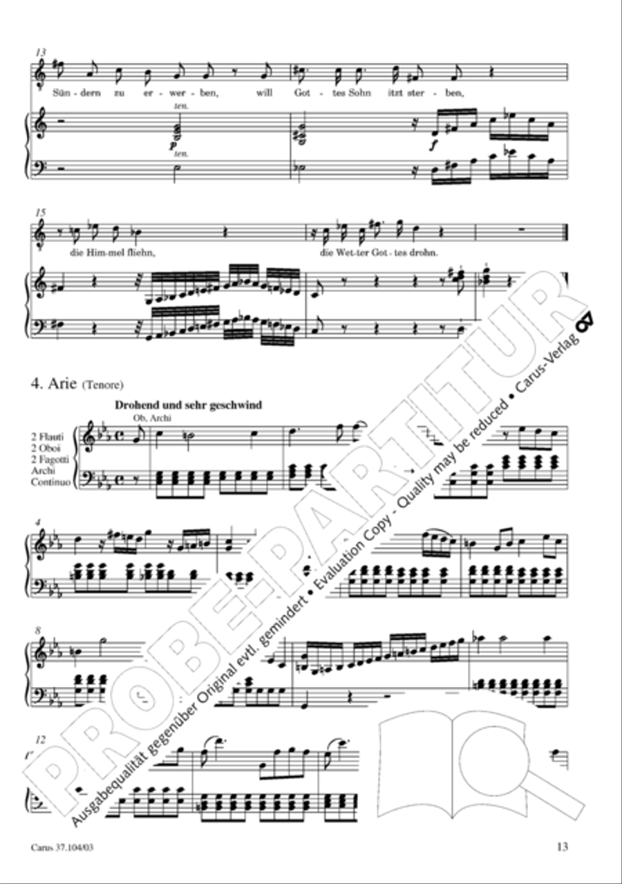 Ein Lammlein geht und tragt die Schuld 4-Part scores gallery preview page 14