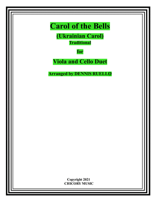 Carol of the Bells (Ukrainian Carol) - Viola and Cello Duet - Intermediate