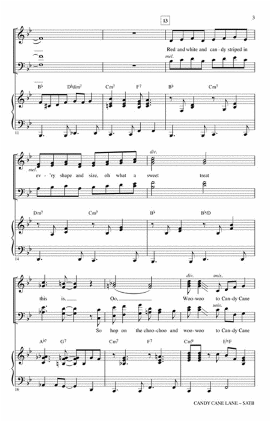 Candy Cane Lane 4-Part scores gallery preview page 3