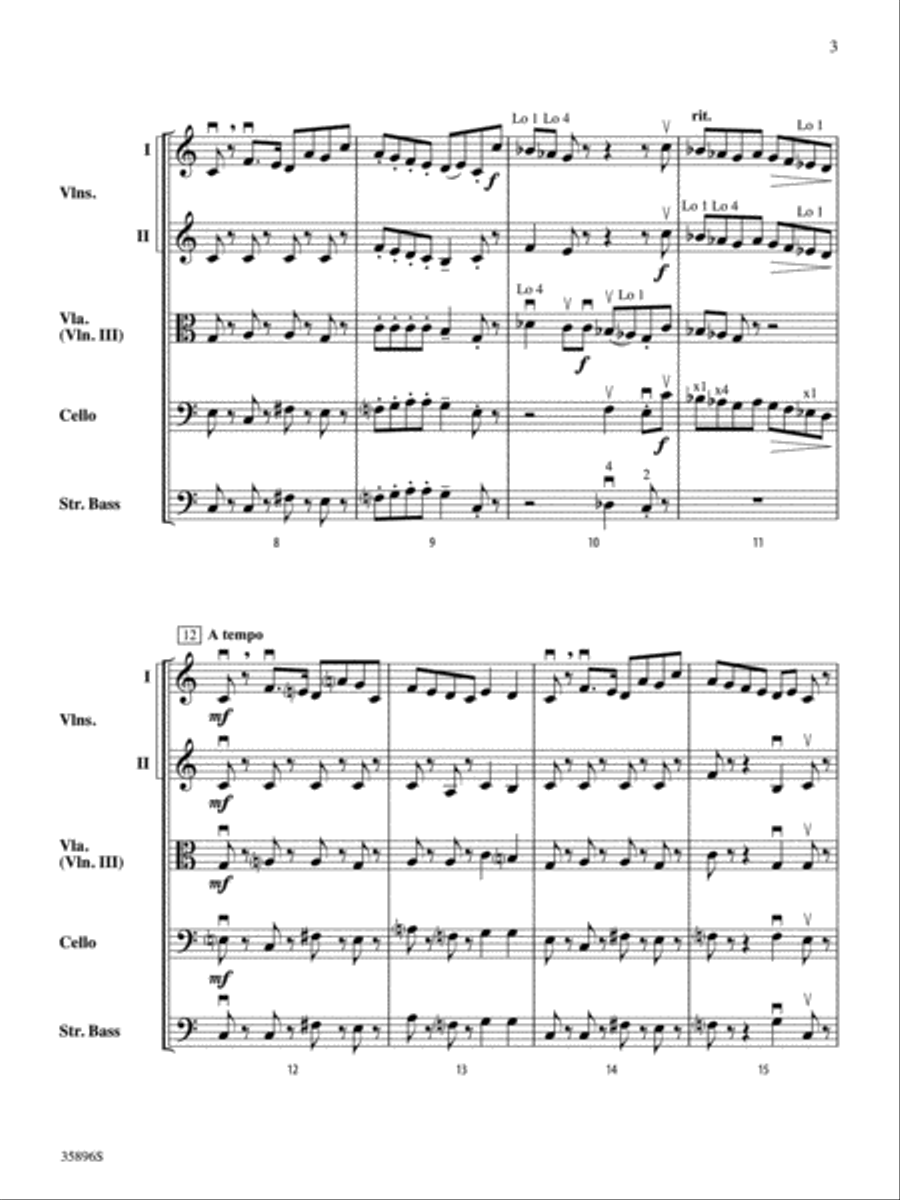 The Nutcracker . . . In About Three Minutes String Orchestra scores gallery preview page 3