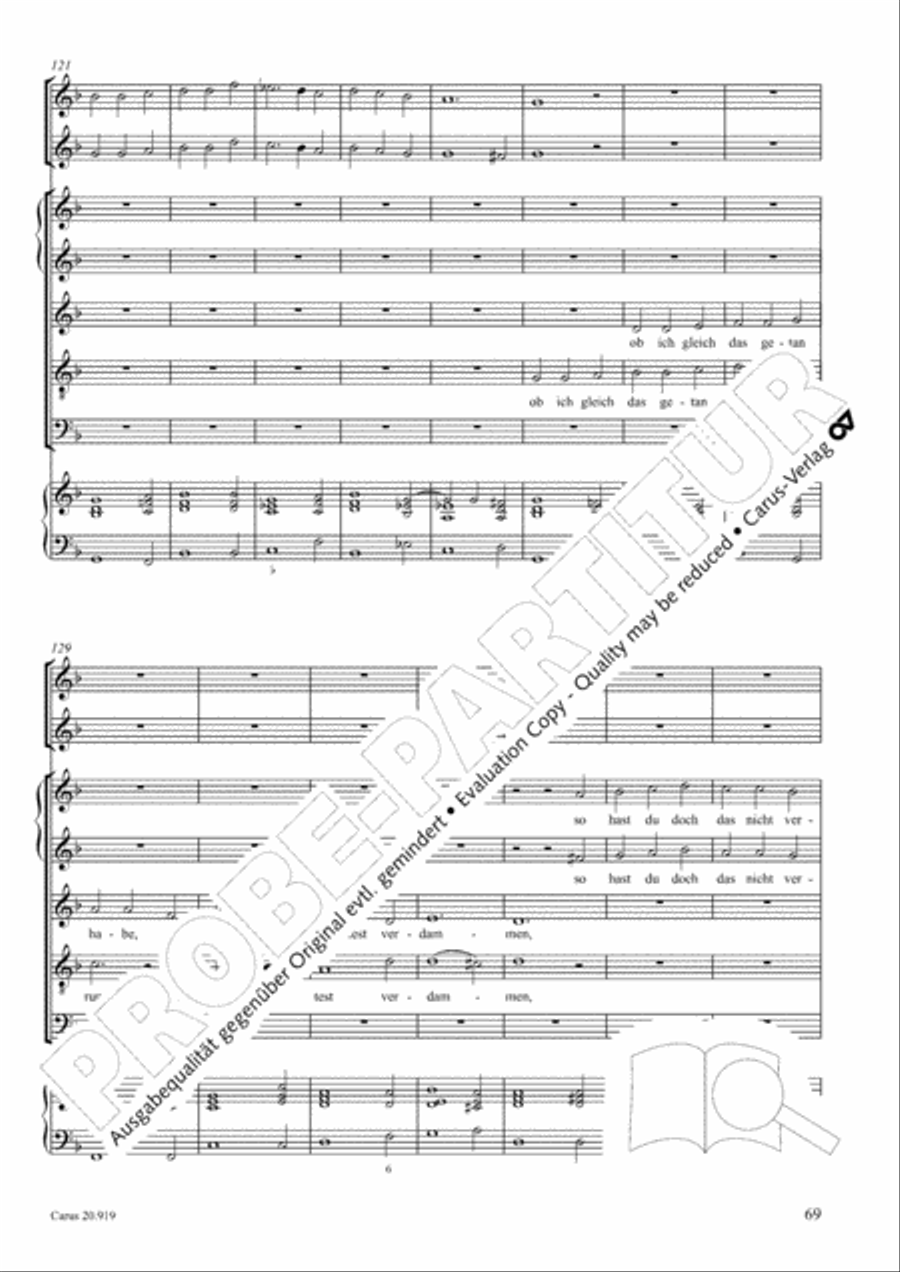Opera varia I. Works with 1-7 parts (Complete edition, vol. 19) [Werke mit 1-7 obligaten Stimmen] Score scores gallery preview page 126