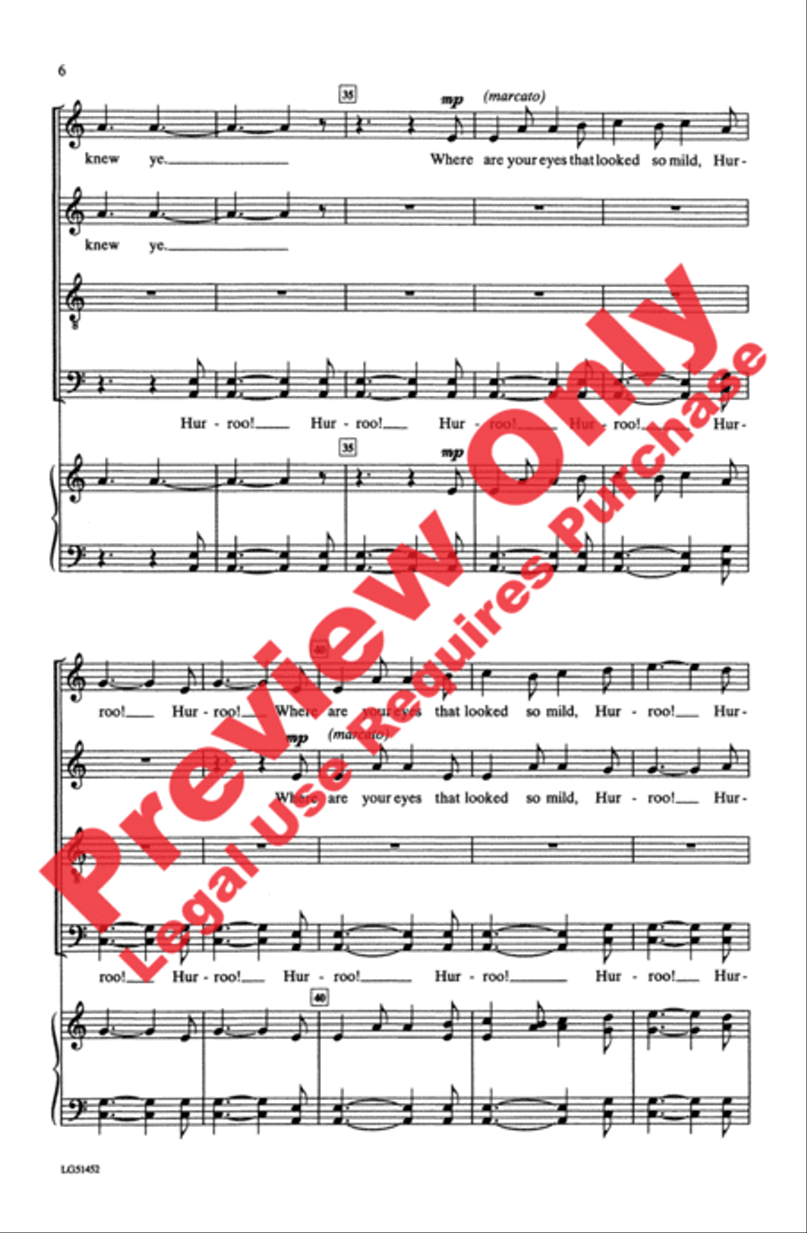 Johnny, I Hardly Knew Ye Johnny, I Hardly Knew Ye 4-Part scores gallery preview page 5