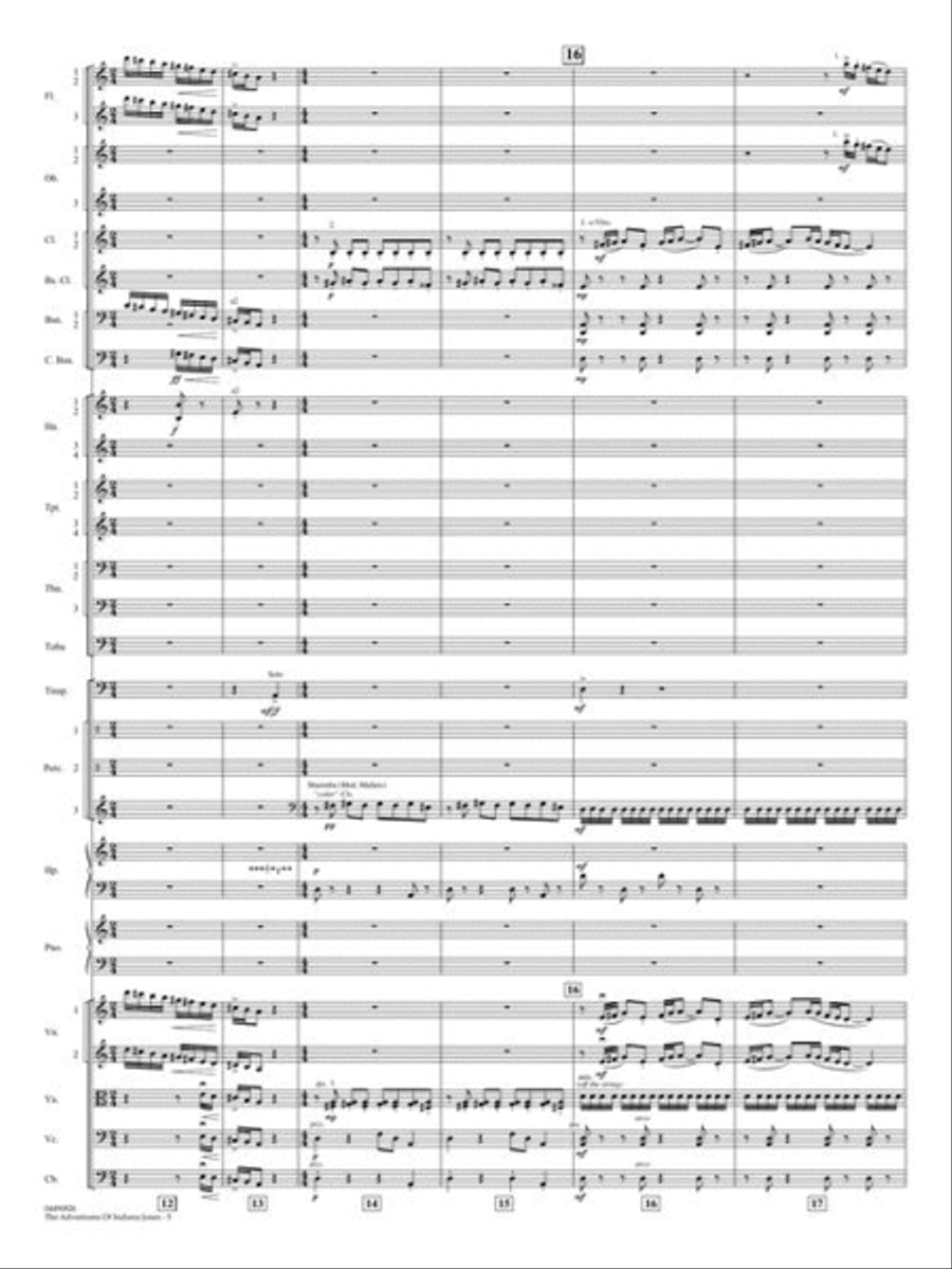 The Adventures of Indiana Jones Full Orchestra scores gallery preview page 6