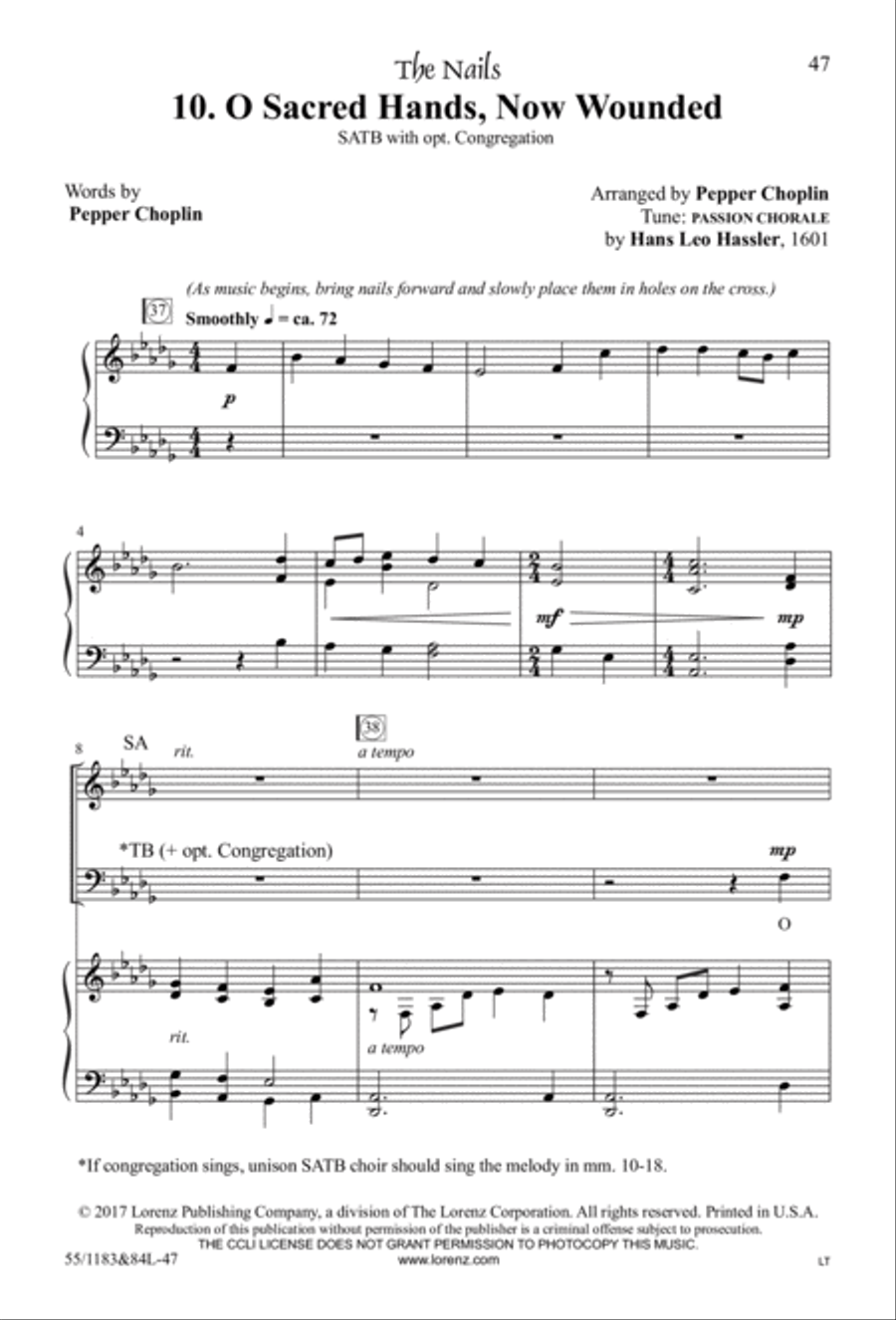 Come to the Cross and Remember - SATB with Performance CD image number null