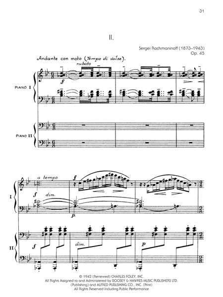 The Piano Works of Rachmaninoff, Volume 10