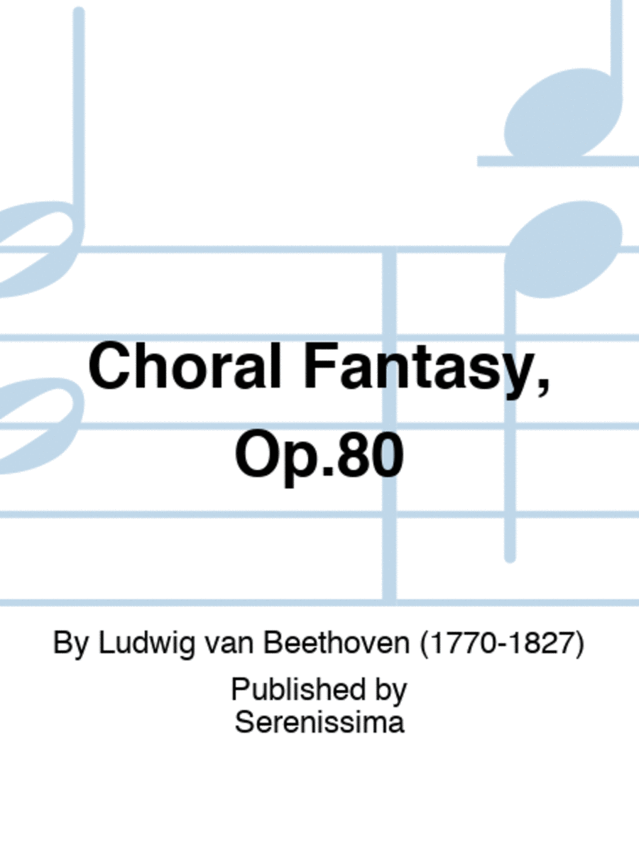 Choral Fantasy, Op.80 Vocal Score scores gallery preview page 1