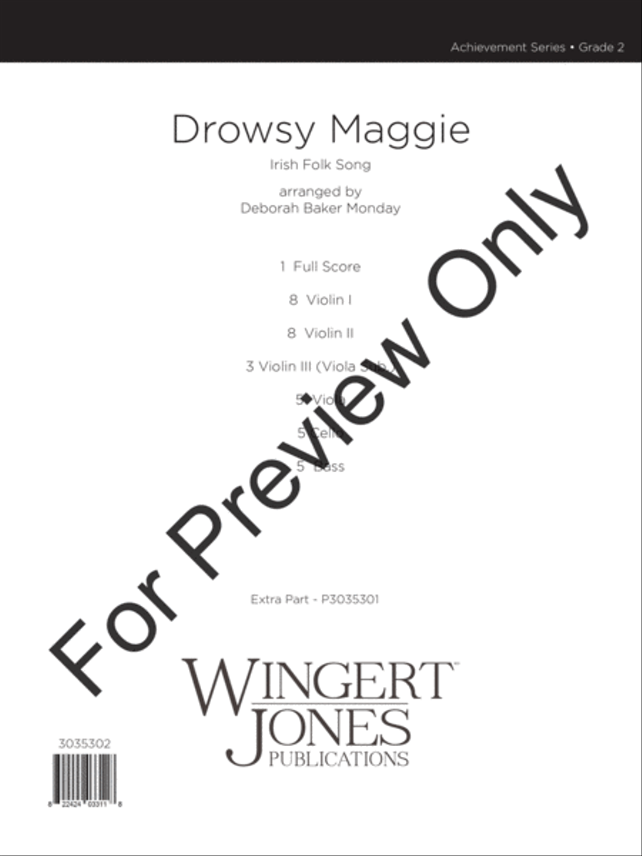 Drowsy Maggie String Orchestra scores gallery preview page 2