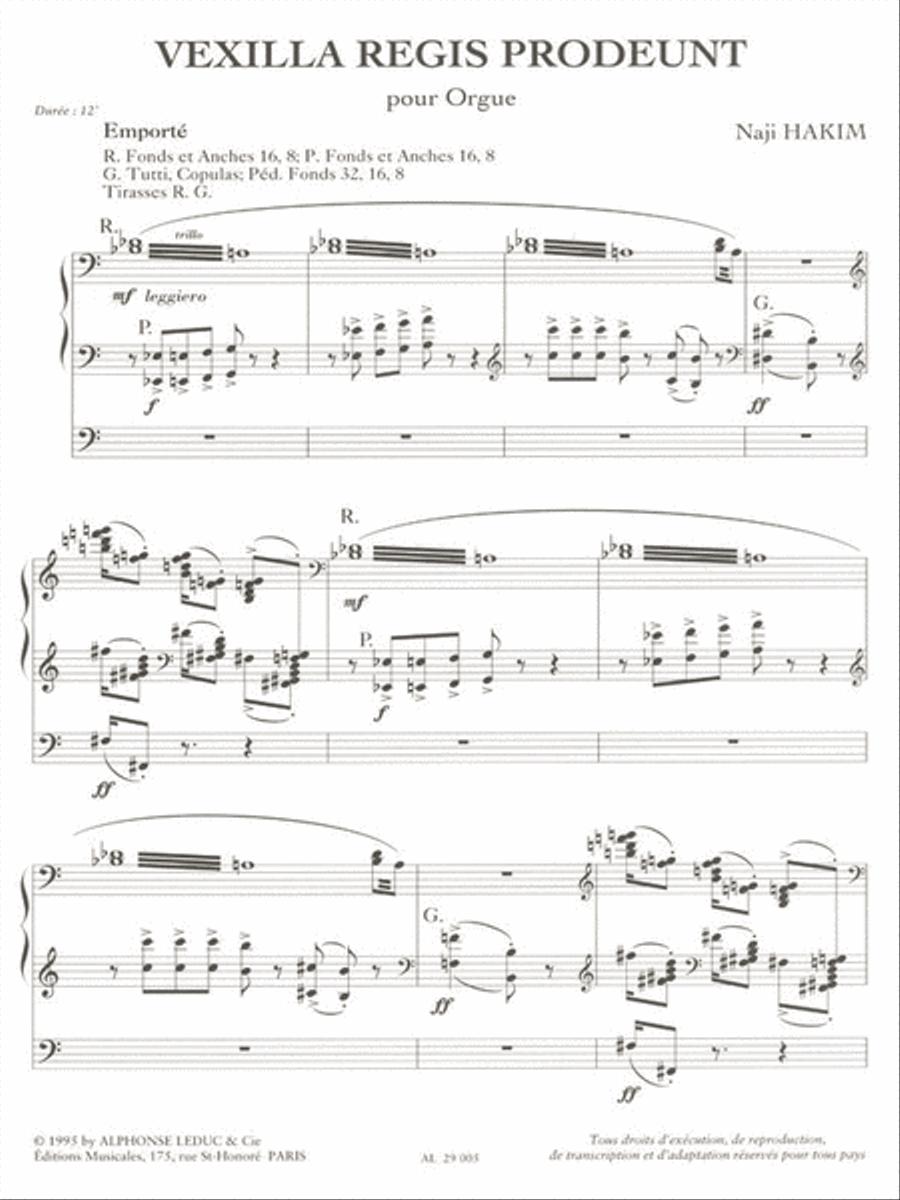 Vexilla Regis Prodeunt (organ) Organ scores gallery preview page 2