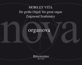 Book cover for Mors et Vita for great organ (2015)