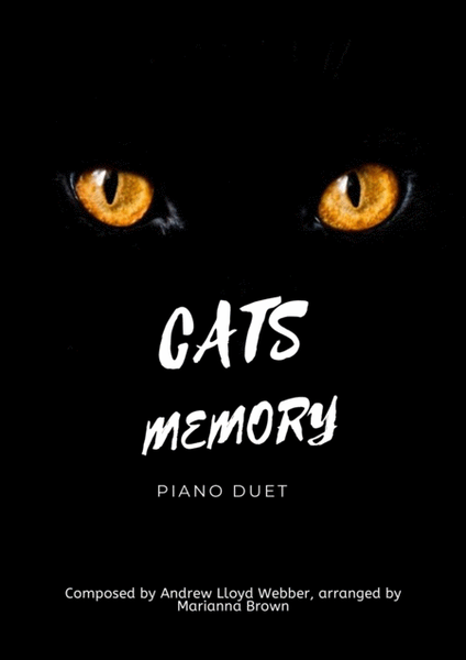 Memory (Cats Musical) by Andrew Lloyd Webber - piano four hands image number null