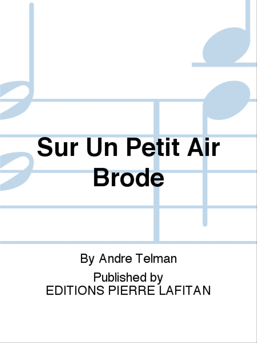 Sur Un Petit Air Brodé Sur Un Petit Air Brodé Cornet scores gallery preview page 1