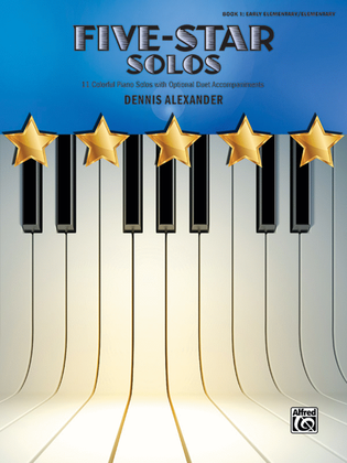 Book cover for Five-Star Solos, Book 1