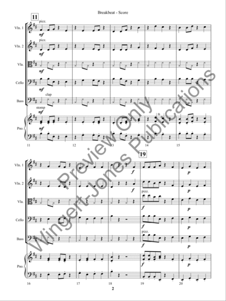 Breakbeat Breakbeat String Orchestra scores gallery preview page 5