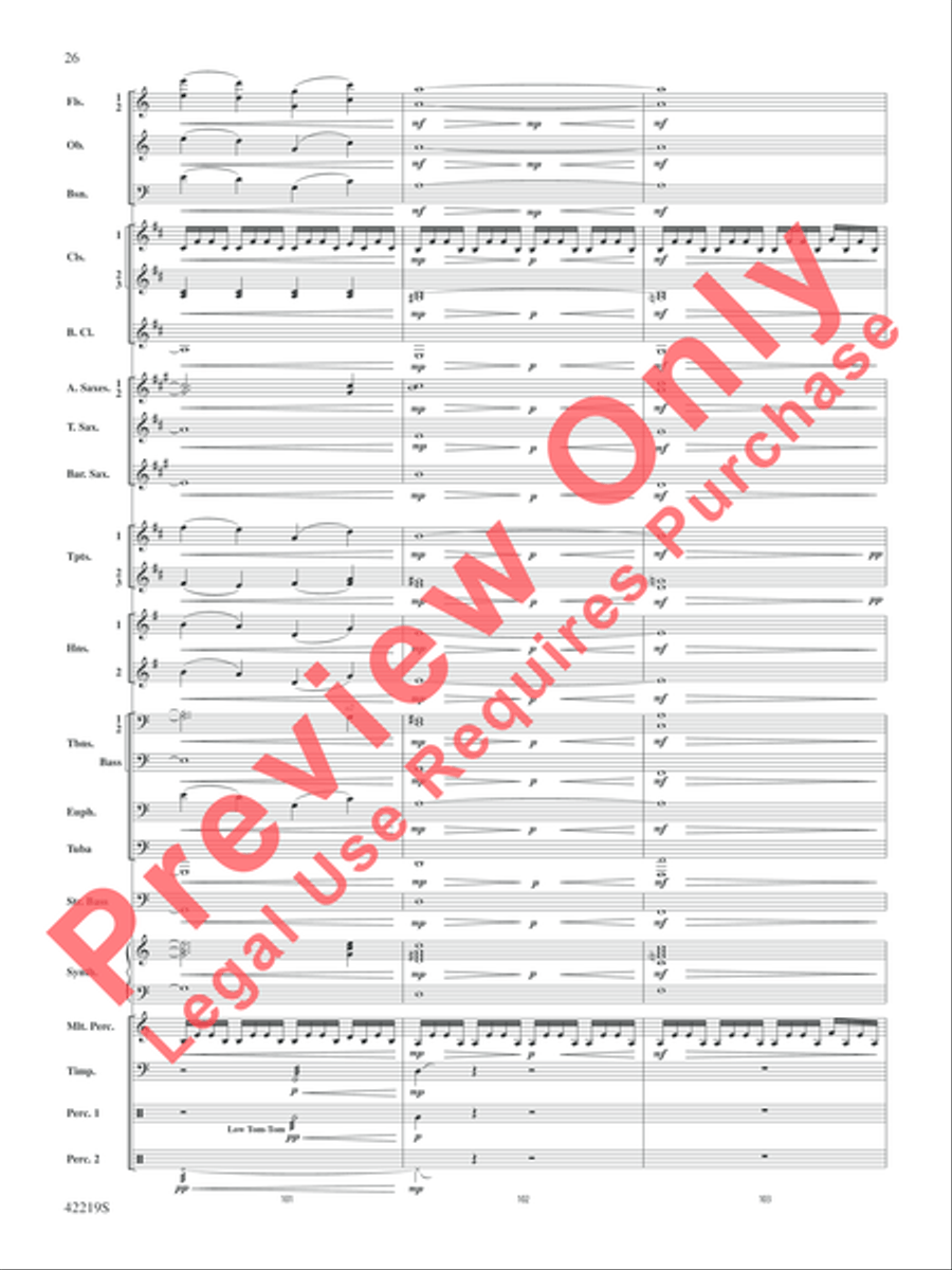 Man of Steel, Suite from Concert Band scores gallery preview page 27